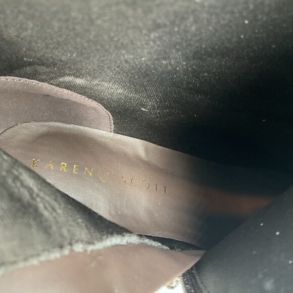 NEW Karen Scott Women’s Freyln Comfort Insole Knee High Boots Brown Size 10M - Picture 6 of 10